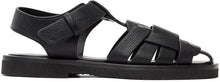 The Row Black Gaia 2 Sandals - La rangée noire Gaia 2 sandales - 행 검은 가이아 2 샌들