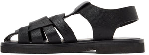 The Row Black Gaia 2 Sandals