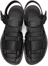 The Row Black Gaia 2 Sandals