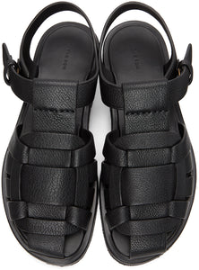 The Row Black Gaia 2 Sandals