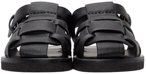 The Row Black Gaia 2 Sandals