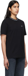 Noah Black Geometric Collar T-Shirt
