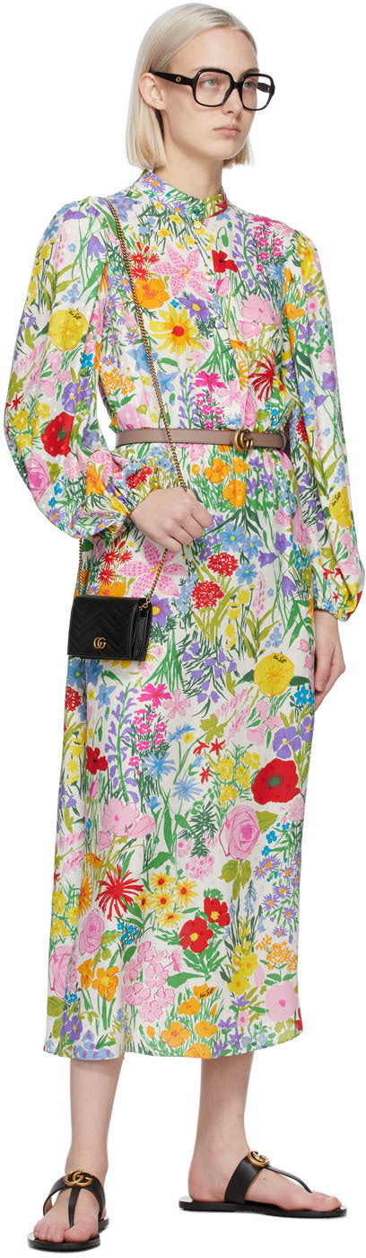 Gucci Black GG Marmont 2.0 Chain Wallet Bag