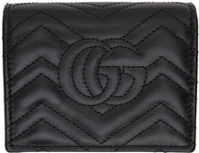 Gucci Black GG Marmont 2.0 Chain Wallet Bag