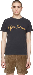 Remi Relief Black 'Give Peace' T-Shirt - Remi Soulagement Black 'Donner la paix' T-shirt - Remi 릴리프 블랙 '평화'T 셔츠 제공