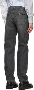 Givenchy Black Glossy Tape Denim Jeans