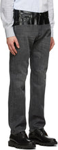 Givenchy Black Glossy Tape Denim Jeans