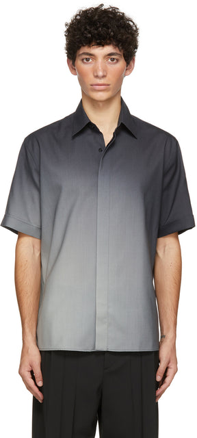 Fendi Black Gradient Spotlight Short Sleeve Shirt - Fendi Black Gradient Spotlight Shirt à manches courtes - 펜디 블랙 그라데이션 스포트 라이트 짧은 소매 셔츠