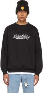 Rassvet Black Graffiti Logo Sweatshirt - Sweat-shirt de logo de graffiti noir Rassvet - Rassvet 검은 낙서 로고 스웨터