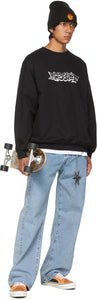 Rassvet Black Graffiti Logo Sweatshirt