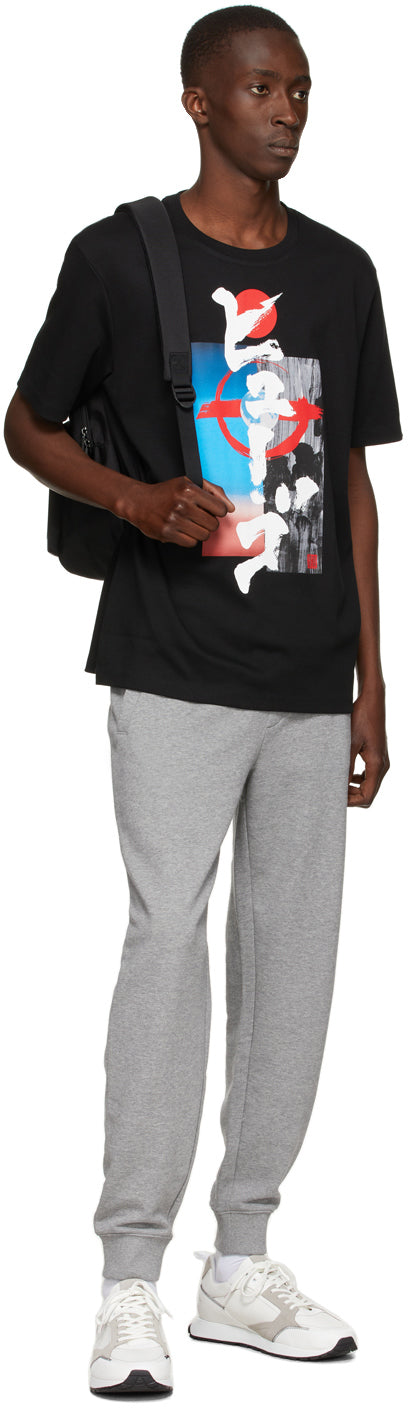 Hugo Black Graphic Damurai T-Shirt