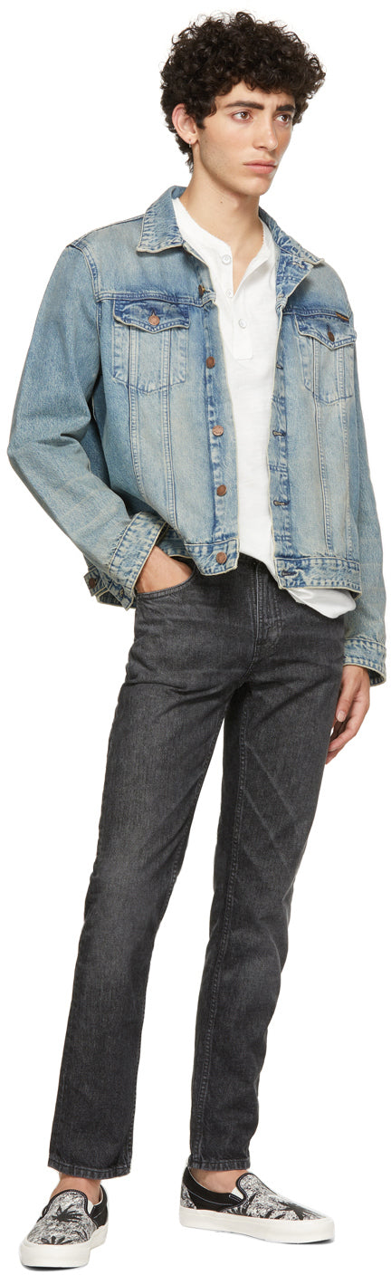 Nudie Jeans Black Gritty Jackson Jeans
