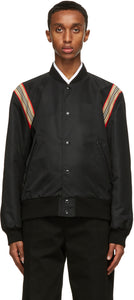 Burberry Black Harwell Tour Bomber Jacket - Veste bombardière Burberry Black Harwell Tour Harwell - 버버리 블랙 하웰 투어 폭격기 재킷