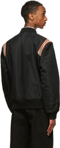 Burberry Black Harwell Tour Bomber Jacket