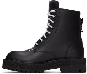 Off-White Black Hike Logo Boots