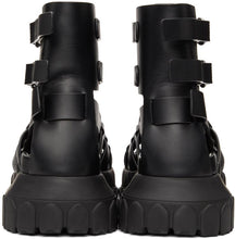Rick Owens Black Hiking Tractor Sandals