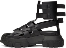 Rick Owens Black Hiking Tractor Sandals
