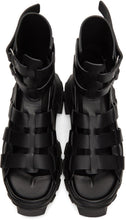 Rick Owens Black Hiking Tractor Sandals