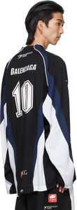 Balenciaga Black Hockey Long Sleeve T-Shirt