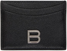 Balenciaga Black Hourglass Card Holder - BALENCIAGA Noir Titulaire de la carte à sablier - Balenciaga 검은 모래 시계 카드 홀더