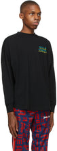 Palm Angels Black Hue Gothic Logo Long Sleeve T-Shirt