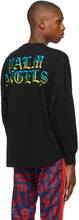 Palm Angels Black Hue Gothic Logo Long Sleeve T-Shirt