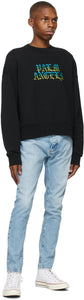 Palm Angels Black Hue Gothic Logo Sweatshirt