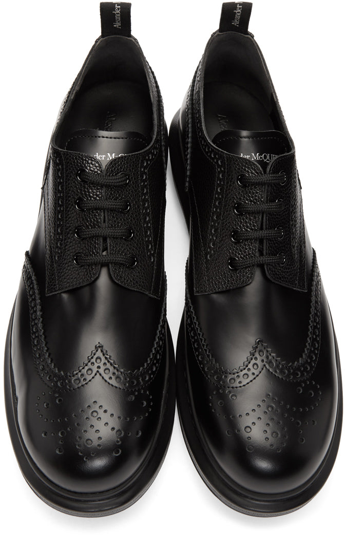 Alexander McQueen Black Hybrid Brogues