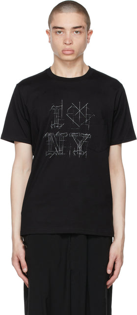 TAKAHIROMIYASHITA TheSoloist. Black 'I Love NY' T-Shirt - Takahiromiyashita thesolois. T-shirt noir 'j'aime NY' - Thesoloist 타카 하이로미 야시타. 블랙 '나는 티셔츠를 좋아합니다