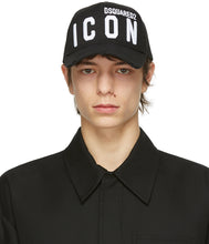 Dsquared2 Black Icon Baseball Cap - Capuchon de baseball icône noir dsquared2 - DSquared2 검은 아이콘 야구 모자