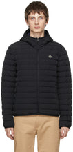 Lacoste Black Insulated Packable Coat - Manteau emballable isolé noir Lacoste - Lacoste 블랙 절연 패키지 코트