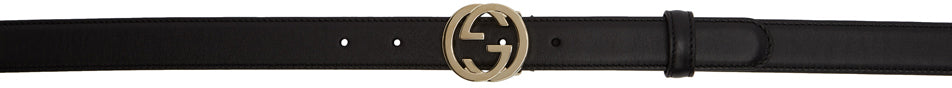 Gucci Black Interlocking G Belt