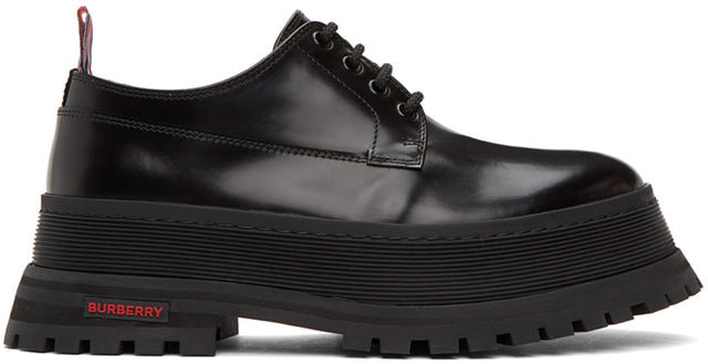 Burberry Black Jefferson Chunky Derbys