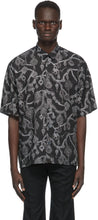 Givenchy Black Jewelry Print Loose Fit Shirt - Chemise fit en vrac d'impression de bijoux noirs Givenchy - Givenchy 블랙 쥬얼리 프린트 느슨한 맞는 셔츠