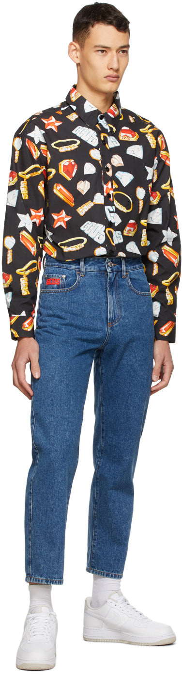 GCDS Black Jewels Shirt