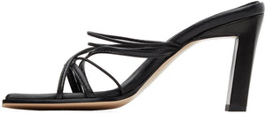 Wandler Black Joanna Heeled Sandals