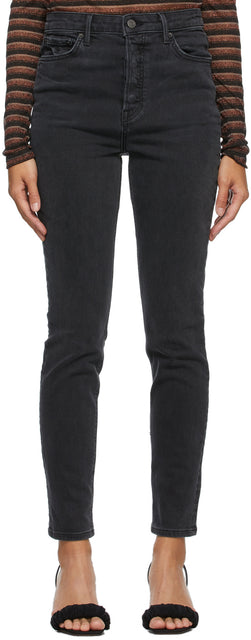 Grlfrnd Black Karolina High-Rise Jeans - Jean de haute hauteur de Karolina noir Grlfrnd - Grlfrnd Black Karolina 고층 청바지