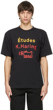 Ã‰tudes Black Keith Haring Edition Wonder Barking Dog T-Shirt - Ã ‰ taudes Keith Haring Edition Wonder Barking Dog T-shirt - Ã ‰ 틴 틴 블랙 키이스 하링 에디션 원더 짖는 개 티셔츠