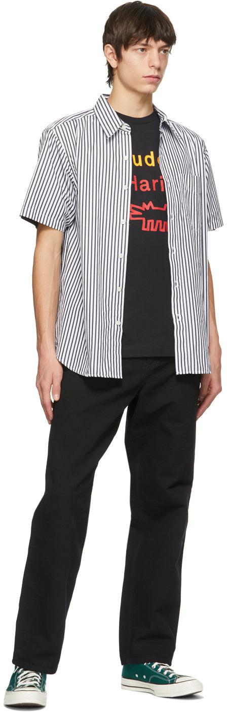 Ã‰tudes Black Keith Haring Edition Wonder Barking Dog T-Shirt