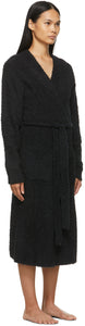 SKIMS Black Knit Cozy Robe