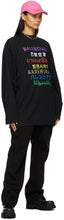 Balenciaga Black Languages Medium Fit T-Shirt