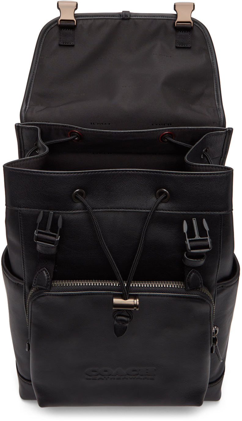 Coach 1941 Black League Flap Backpack – BlackSkinny Coach 1941 Black League Flap Backpack – BlackSkinny