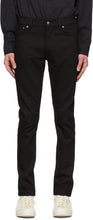 Nudie Jeans Black Lean Dean Dry Jeans - Jeans nue jeans noirs maigre jeans sèche - Nudie 청바지 블랙 마른 딘 마른 청바지