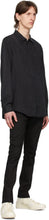 Nudie Jeans Black Lean Dean Dry Jeans