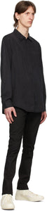 Nudie Jeans Black Lean Dean Dry Jeans