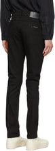 Nudie Jeans Black Lean Dean Dry Jeans