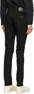 Nudie Jeans Black Lean Dean Dry Jeans