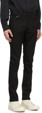 Nudie Jeans Black Lean Dean Dry Jeans