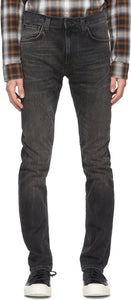 Nudie Jeans Black Lean Dean Jeans - Nudie Jeans Black Lean Dean Jeans - Nudie 청바지 검은 lean 딘 청바지