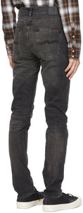 Nudie Jeans Black Lean Dean Jeans
